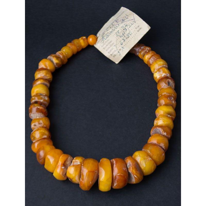 91 gram Necklace from 100% natural Baltic amber button (1 of 20)
