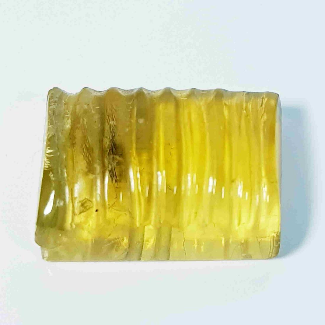 16.75 Ct Natural Fluorite Rectangular Flower Cut (1 of 5)