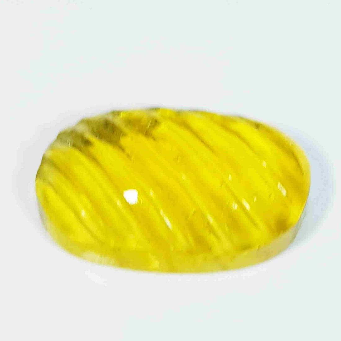 13.76 Ct Natural Fluorite Oval Flower Cut (1 of 5)