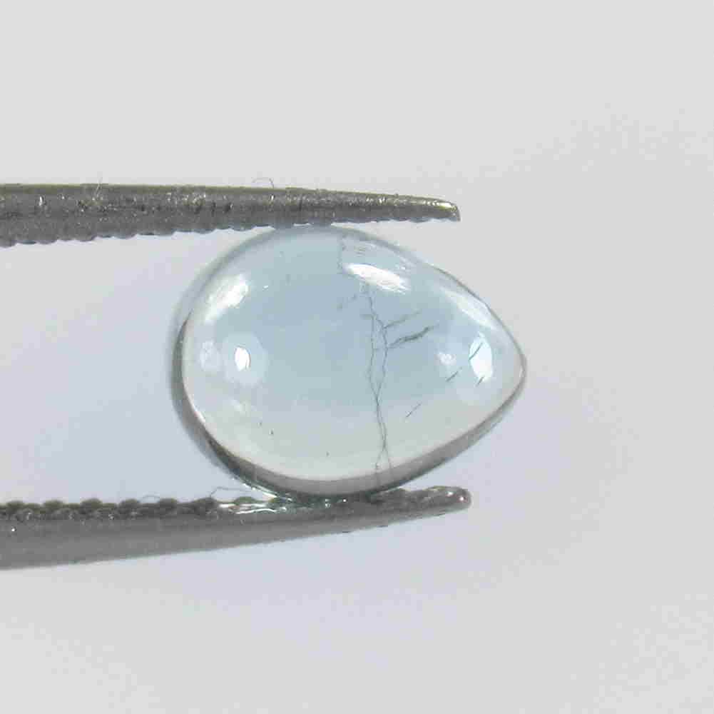 1.41 Ctw Natural Blue Aquamarine Pear Cab: No Reserve! Title: 1.41 Ctw Natural Blue Aquamarine Pear Cab Stone Clarity: Transparent Gemstones: Aquamarine Size/Dimensions: 1.41 Carat Weights: 7.902 x 6.20 x 4.00 mm Additional Information: Very G
