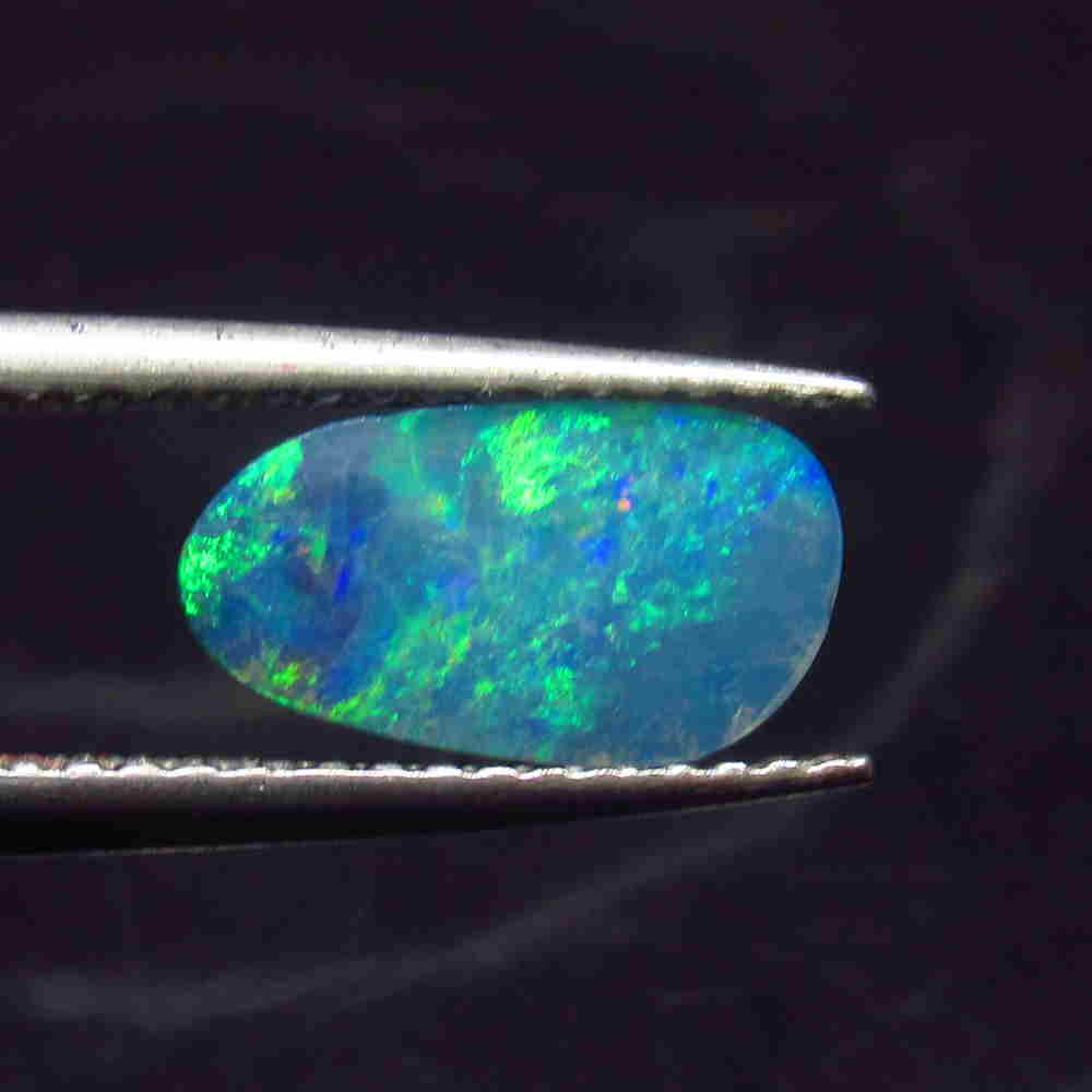 1.30 Ctw Natural Australian Doublet Opal Oval Cabochon (1 of 2)