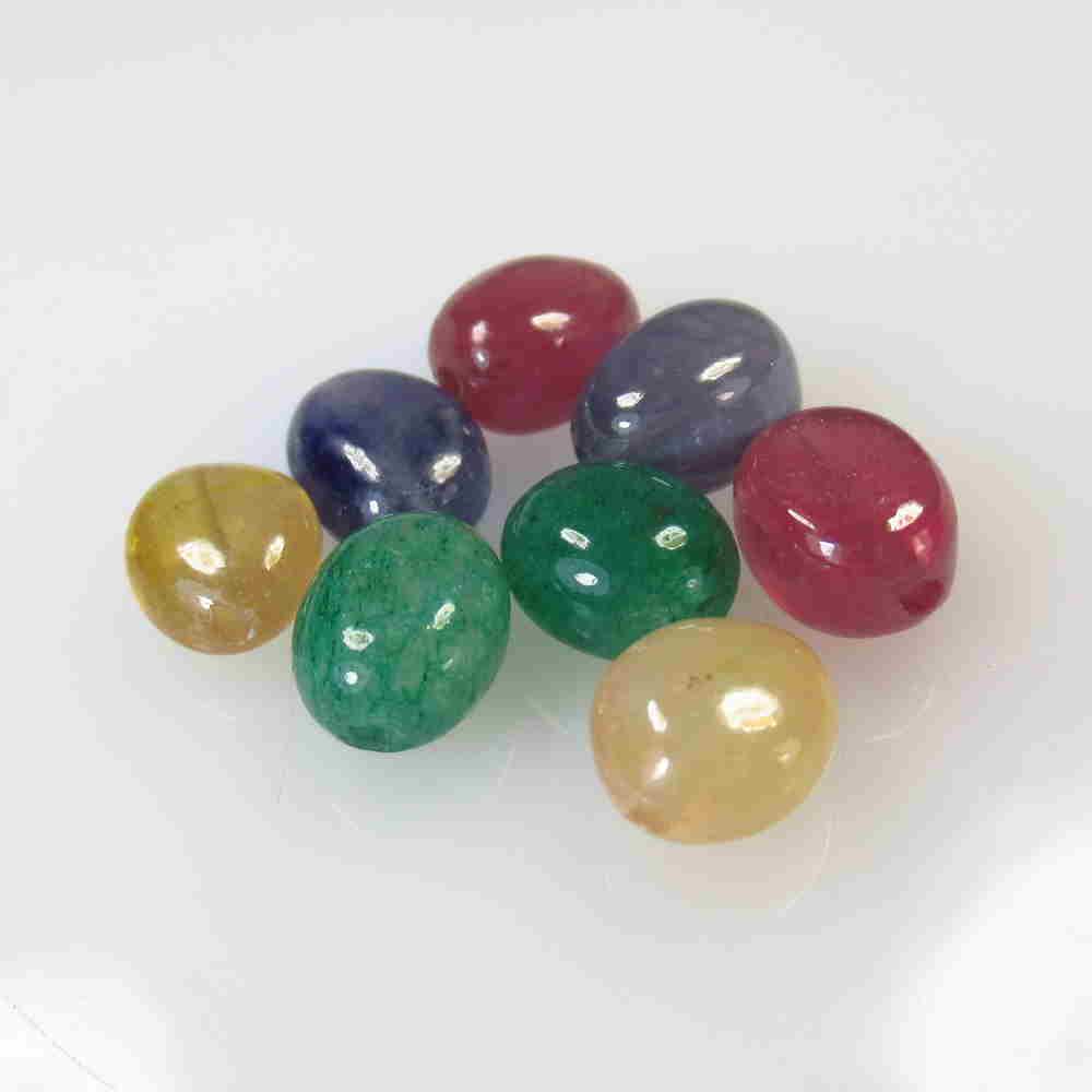 28.22 Ctw Natural 8 Emerald, Ruby, Sapphire Beads (1 of 2)