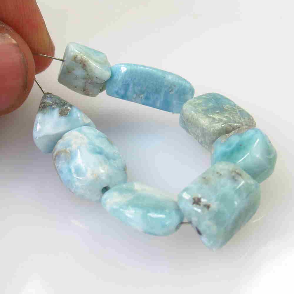 40.90 Ctw Natural 8 Drilled Amazonite Unshaped Beads (1 of 2)