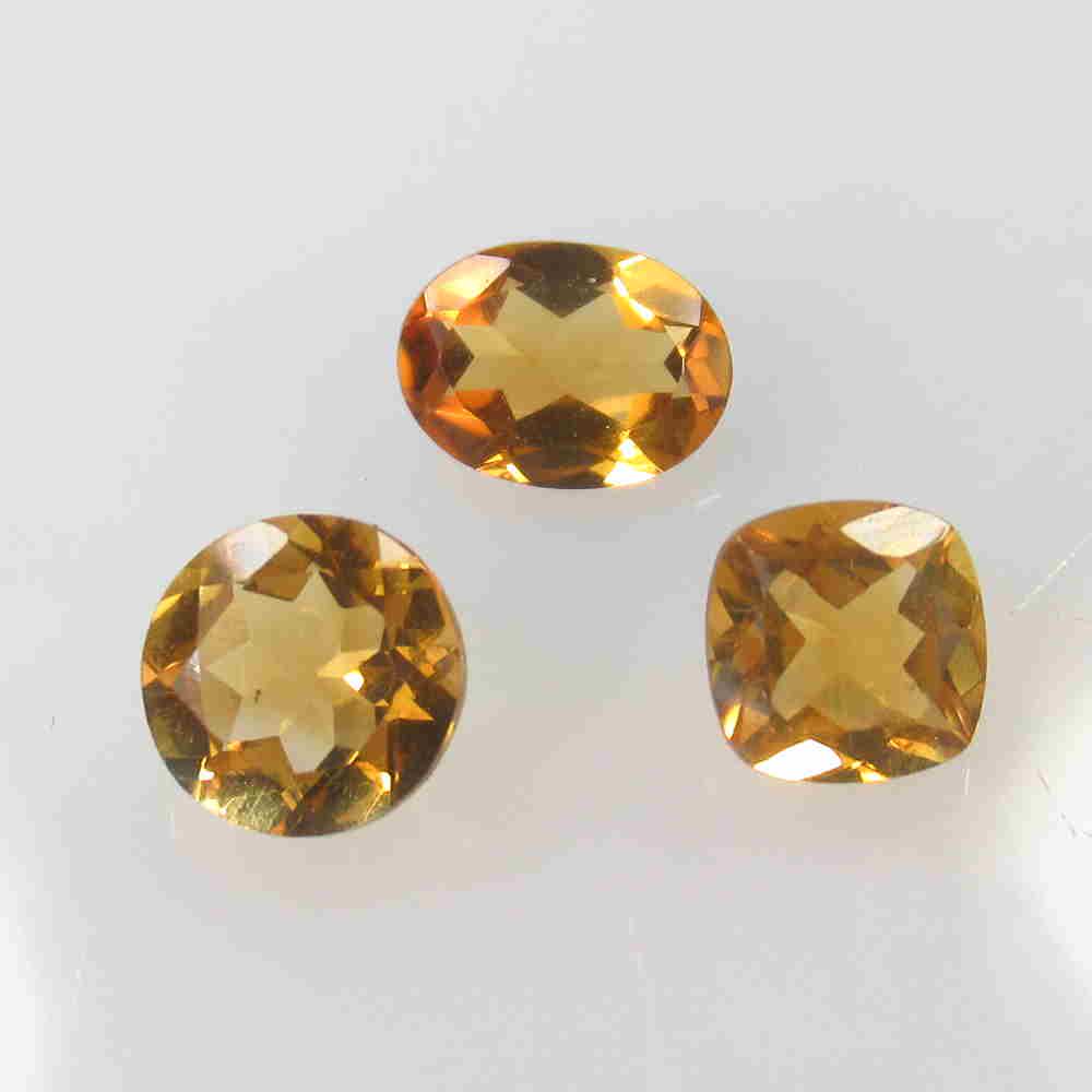 2.87 Ctw Natural 3 Citrine Mixed Set (1 of 2)