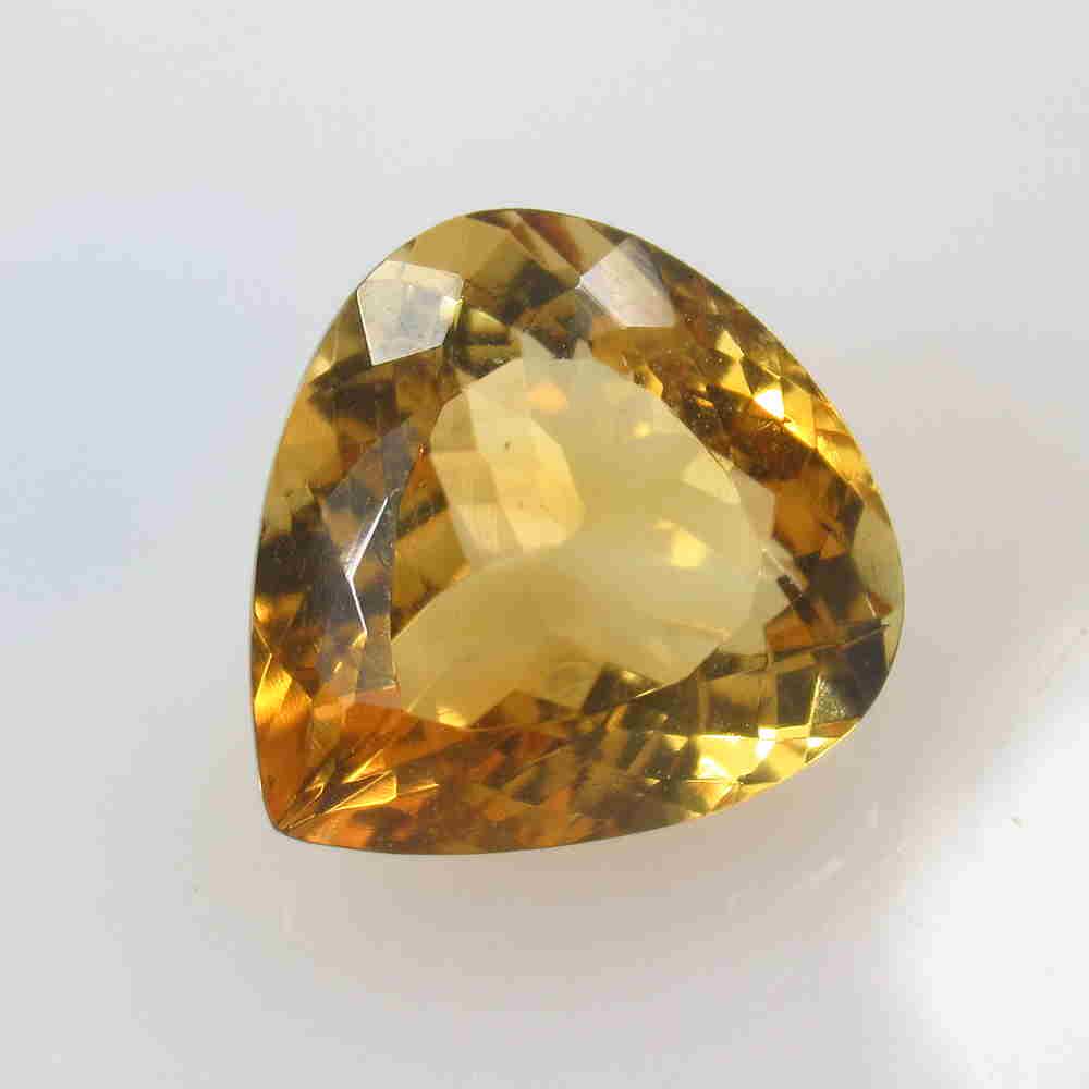 10.21 Ctw Natural Citrine Pear Cut (1 of 2)