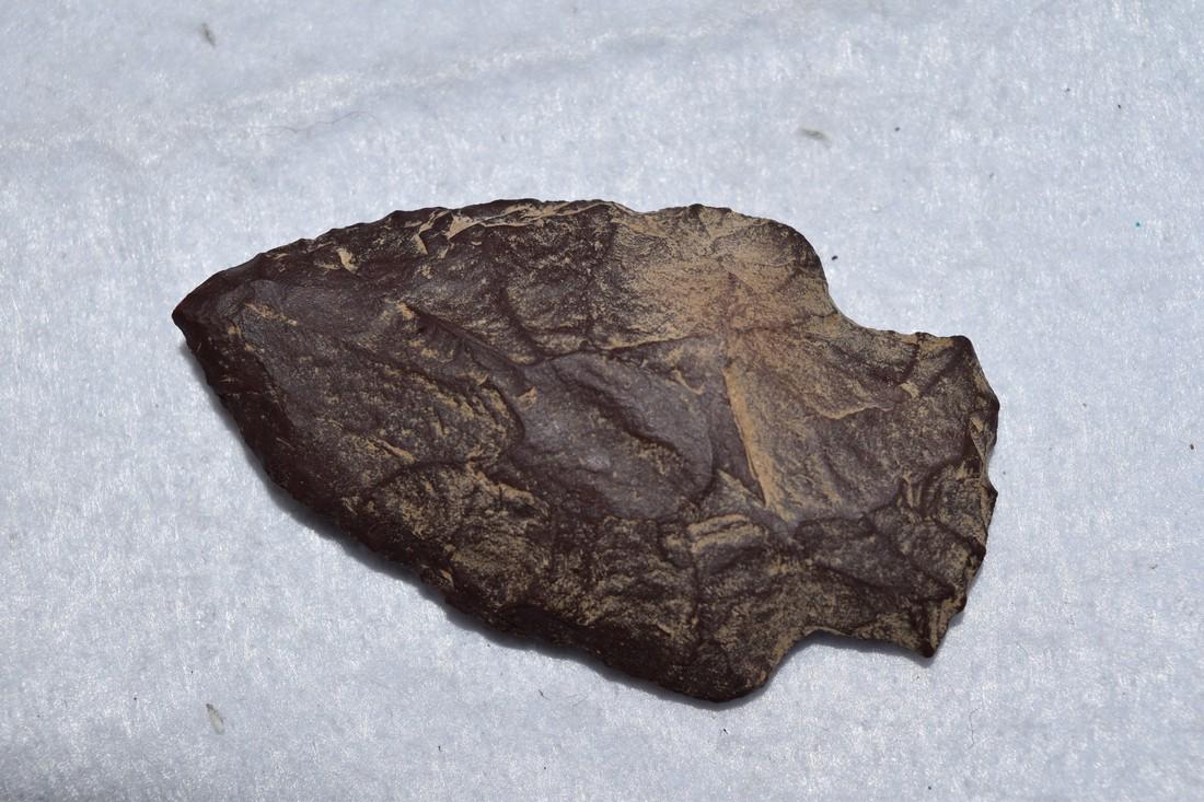 2 12" Hematite Stemmed Point, Native American Artifacts (1 of 5)