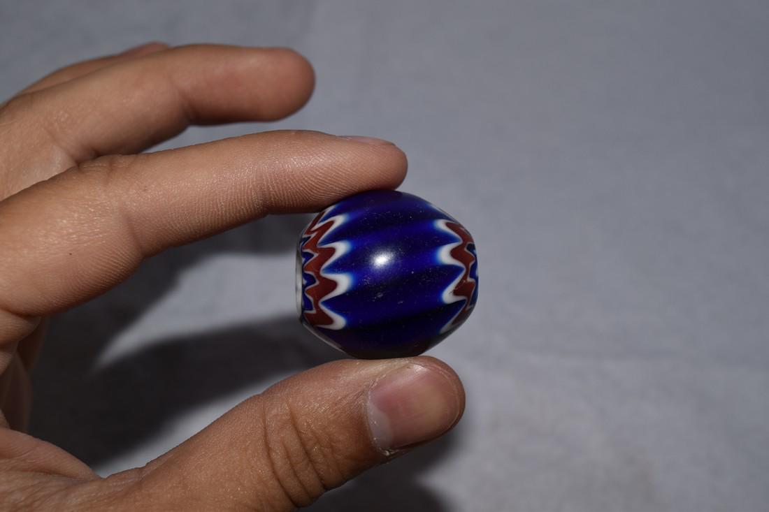 1 1/8" Vintage Chevron Bead (1 of 3)