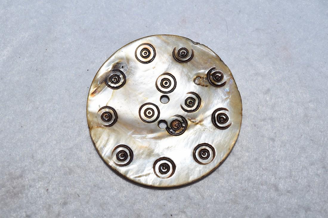 2 1/4" Engraved Shell Pendant (1 of 4)