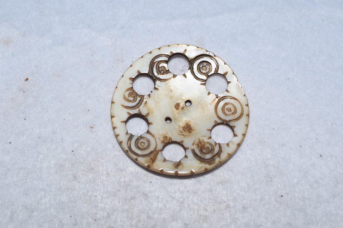 2" African Engraved Shell Pendant (1 of 3)