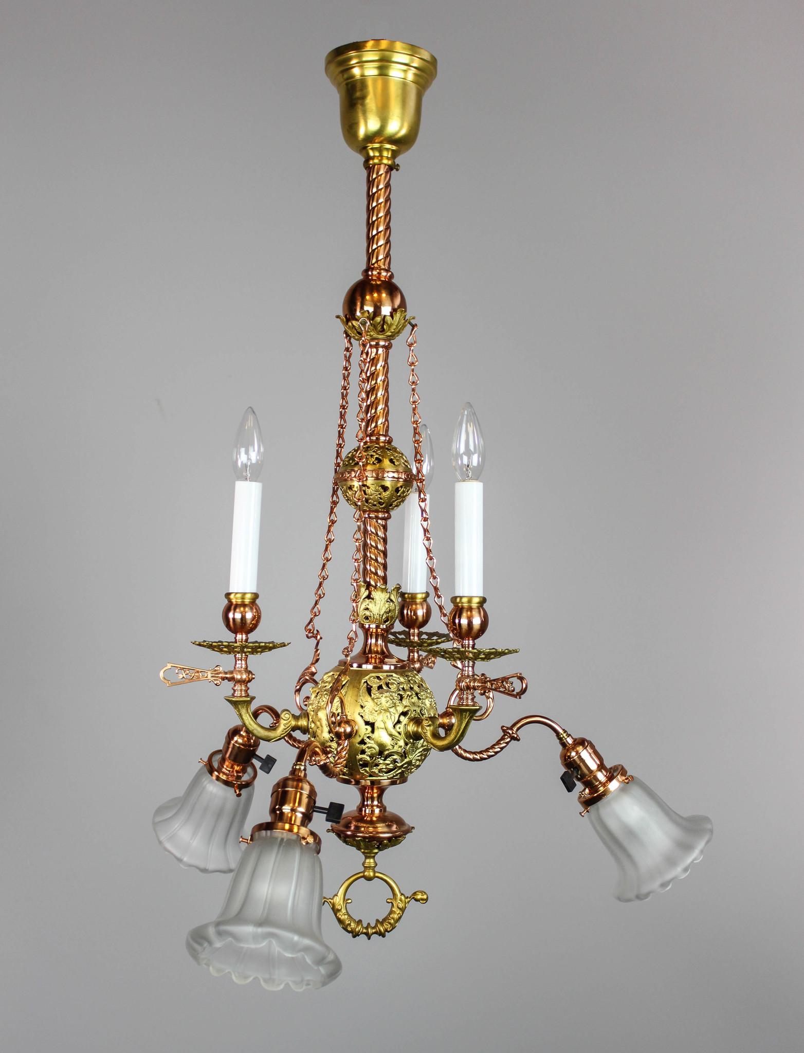 "MCKENNY and CO." Combination Gas Electric Light (1 of 10)