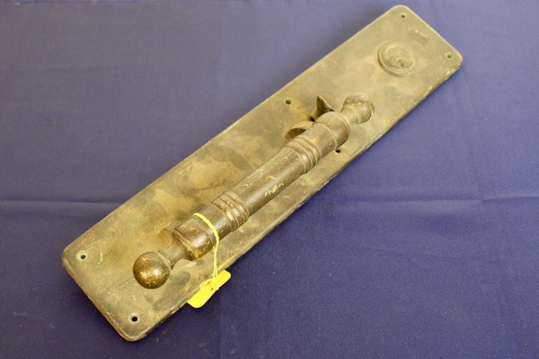 Single Brass Commercial Door Grips (1 of 6)