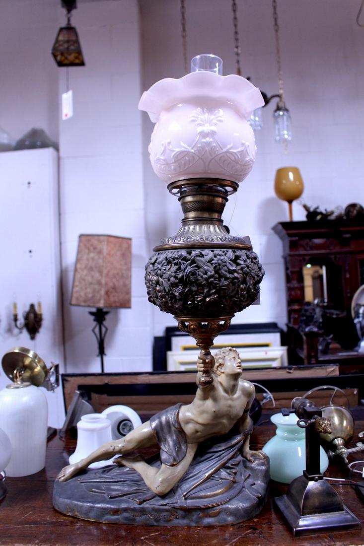 Greek Globe Table Lamp with Shade (1 of 7)