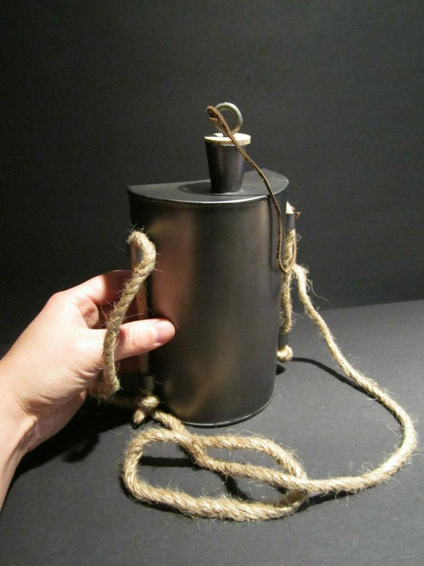 French Indian or Civil War Tin Kidney Canteen (1 of 7)