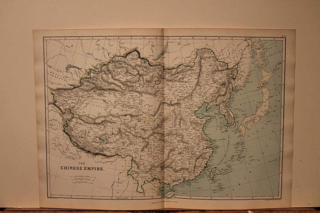 1886 Map of the Chinese Empire (1 of 3)