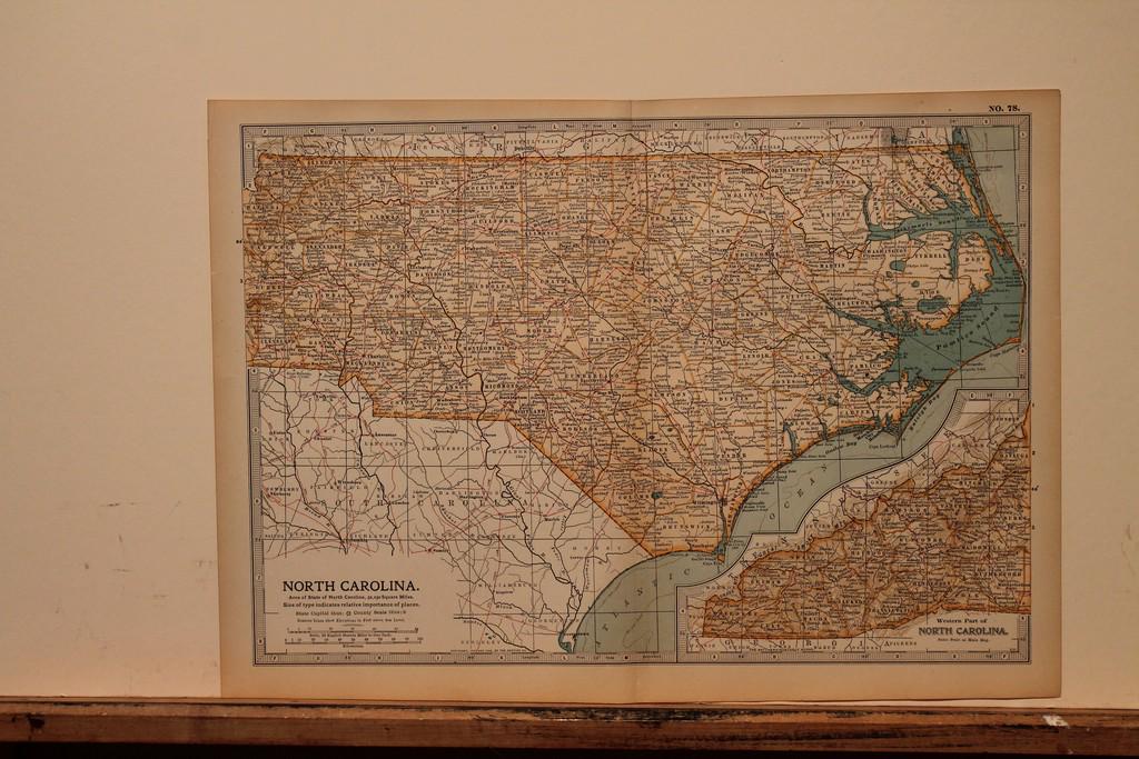 1902 Map of North Carolina (1 of 3)