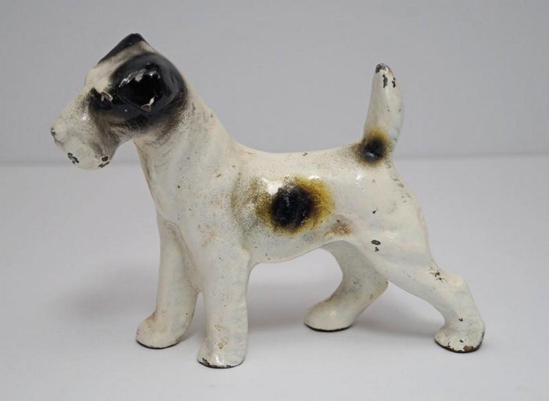 Antique Fox Terrier Dog Cast Iron Doorstop (1 of 6)