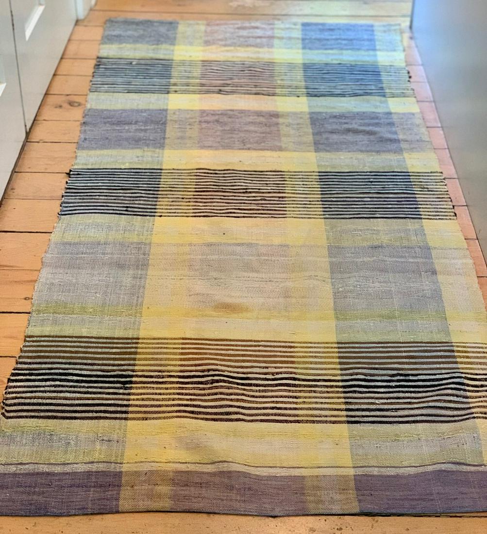 c. 1890 exquisite Rag Carpet (1 of 4)