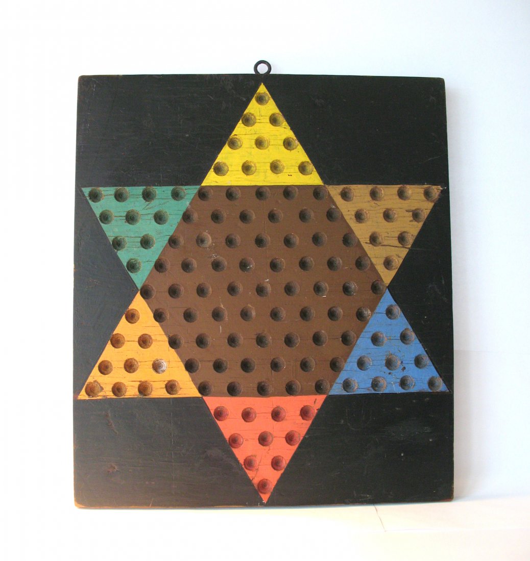 Vintage New England Two Sided Game Board. (1 of 6)