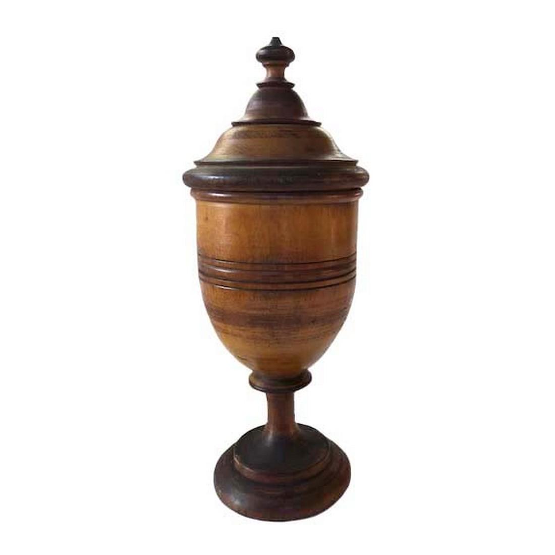 Tall Peaseware Lidded Jar (1 of 7)