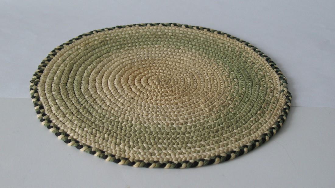 Early New England Finely Braided Mat. (1 of 1)