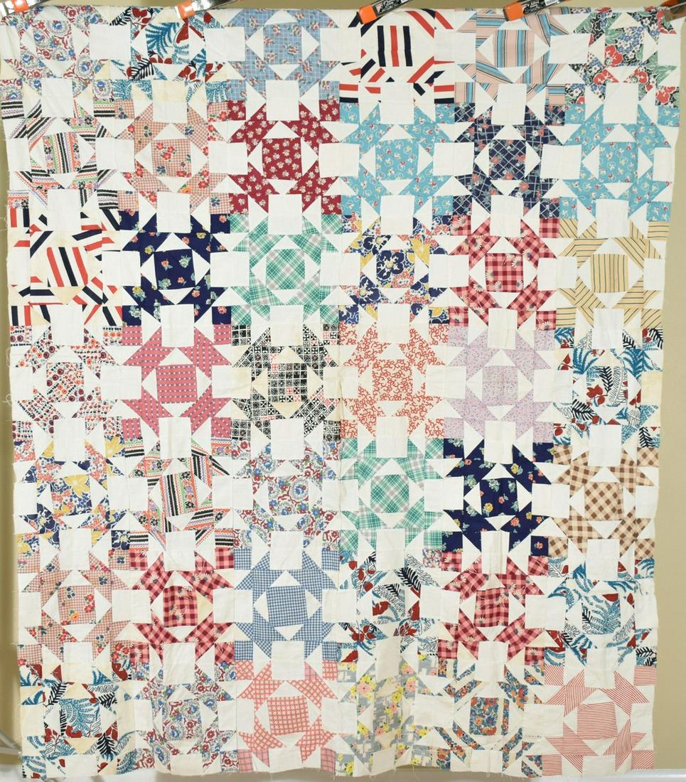 30's Teacups Quilt Top (1 of 9)