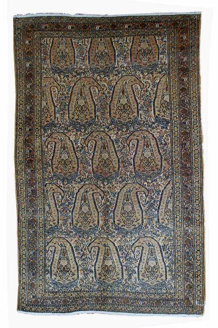 Handmade antique Persian Bibikabad rug 4.2' x 6.7' ( (1 of 10)