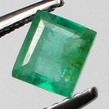 Natural Octagon Cut Zambian Emerald (1 of 3)