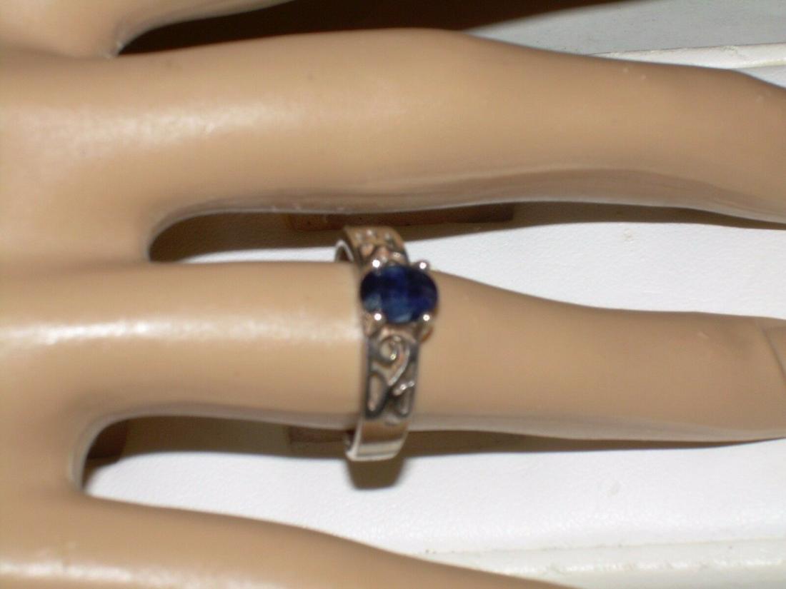 Sterling Silver Lapis Ring - Size 7 - Vintage (1 of 20)