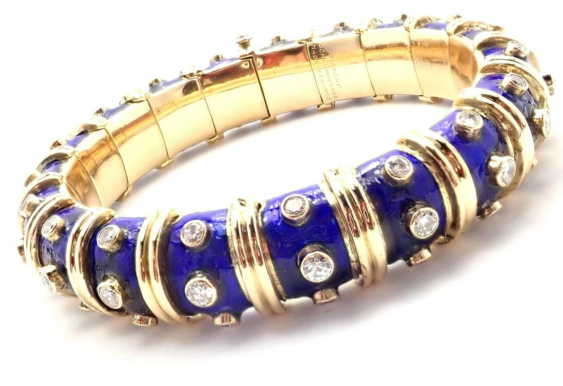 Authentic! Tiffany & Co Schlumberger 18k Gold 3ct (1 of 10)