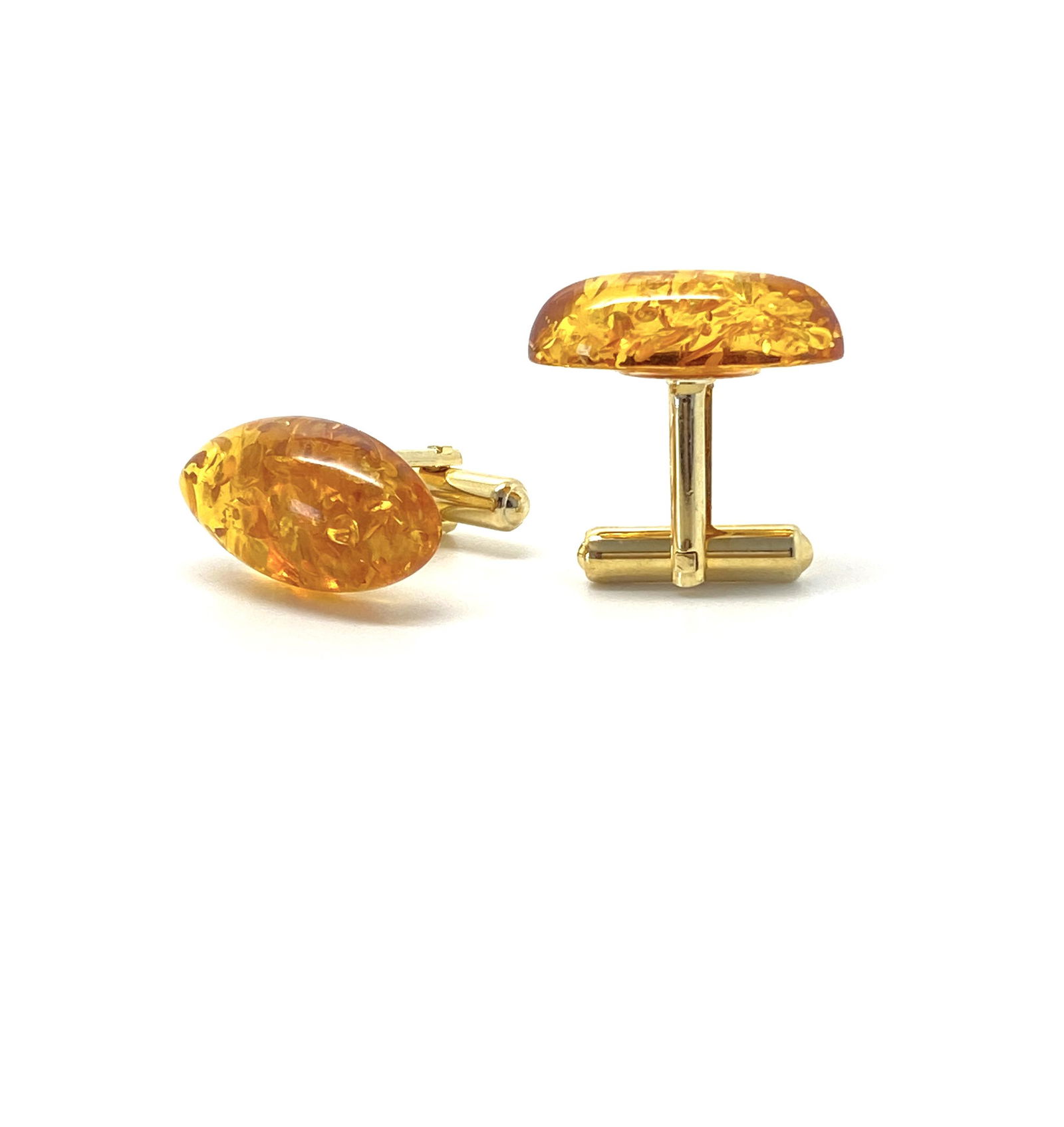 Outstanding Unique Vintage Amber Cufflinks (1 of 7)