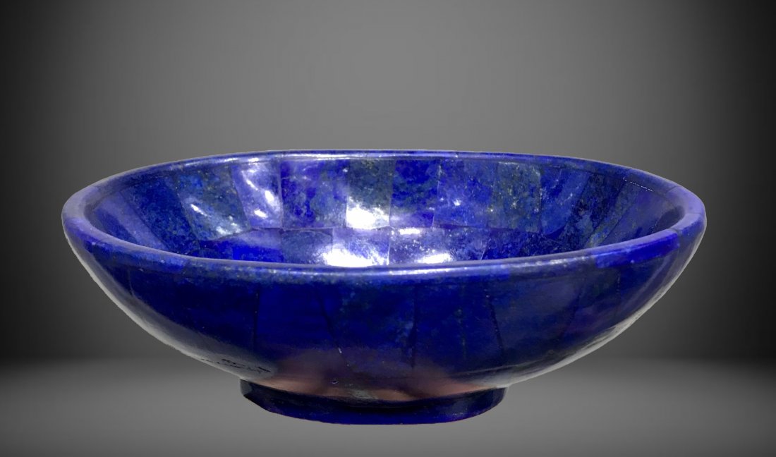 450 Grams Lapis Lazuli Bowl From Sar e Sang Afghanistan (1 of 7)