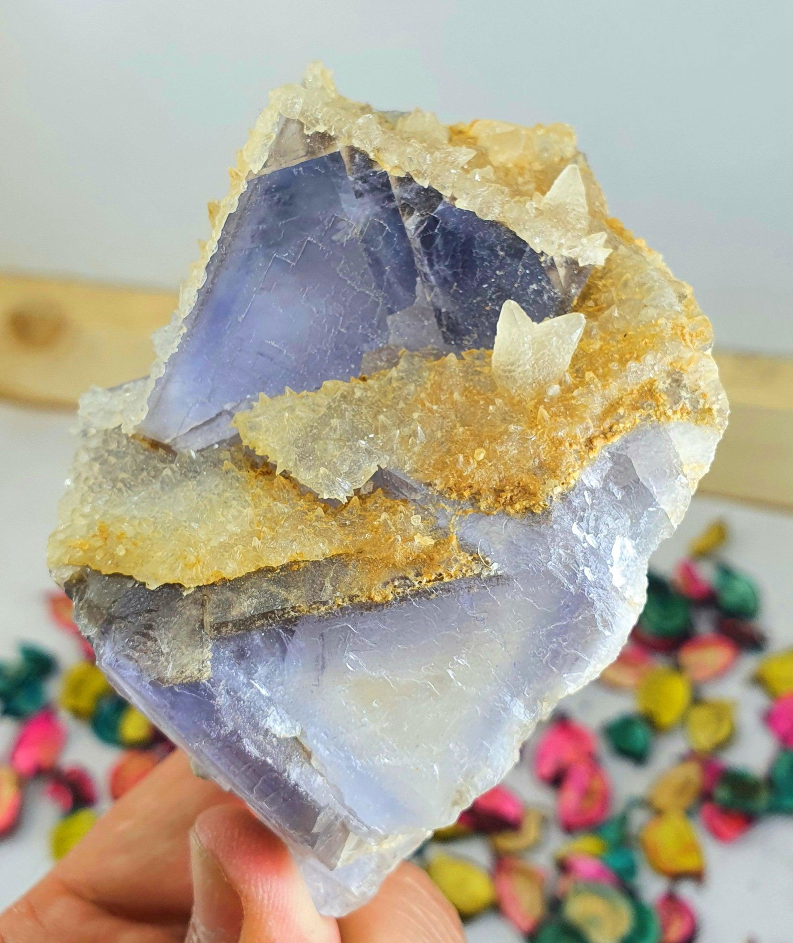 Fluorite Specimen , Cubes Fluorite Fine Bluish Phantom (1 of 4)