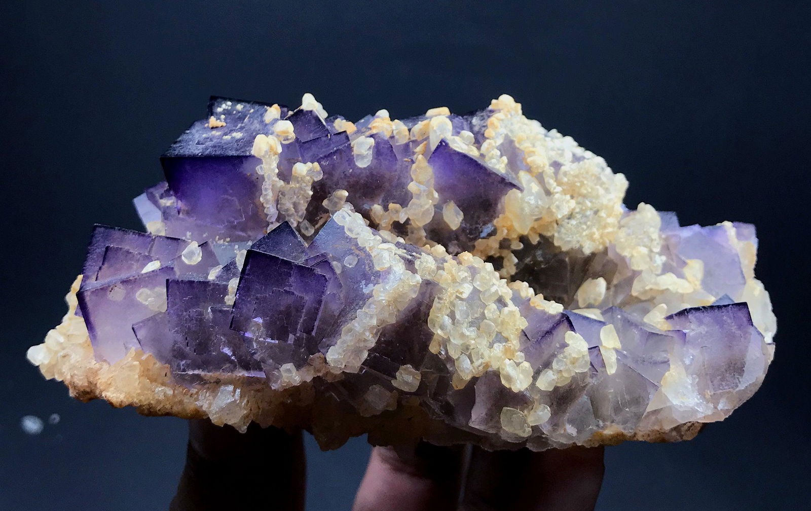 Fluorite Specimen , Cubic Fluorite Fine Purplsh (1 of 9)