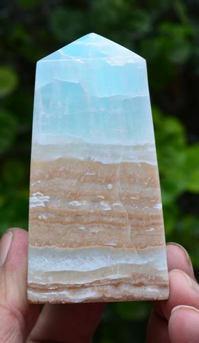 312 Grams Royal Blue Calcite Tower (1 of 4)