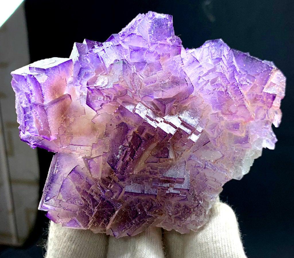 Natural Cubic Phantoms Purple Fluorite Specimen From (1 of 6)