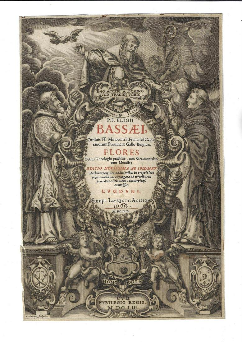 1653 Beautifully Engraved Title Leaf Religion (1 of 1)