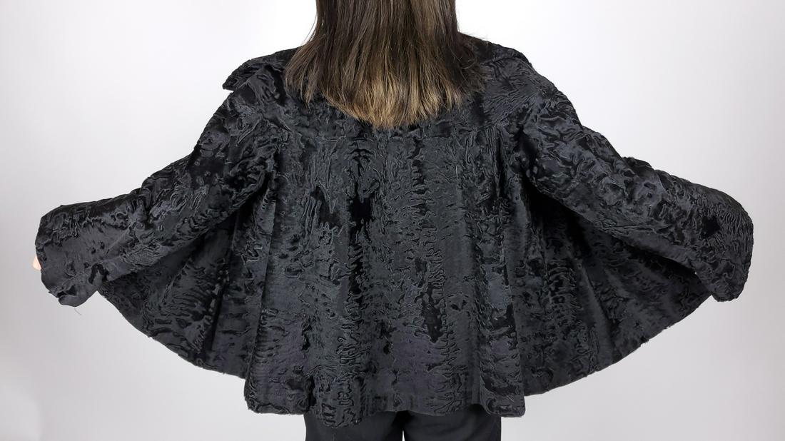 Black Broadtail Lamb Fur Jacket (1 of 7)