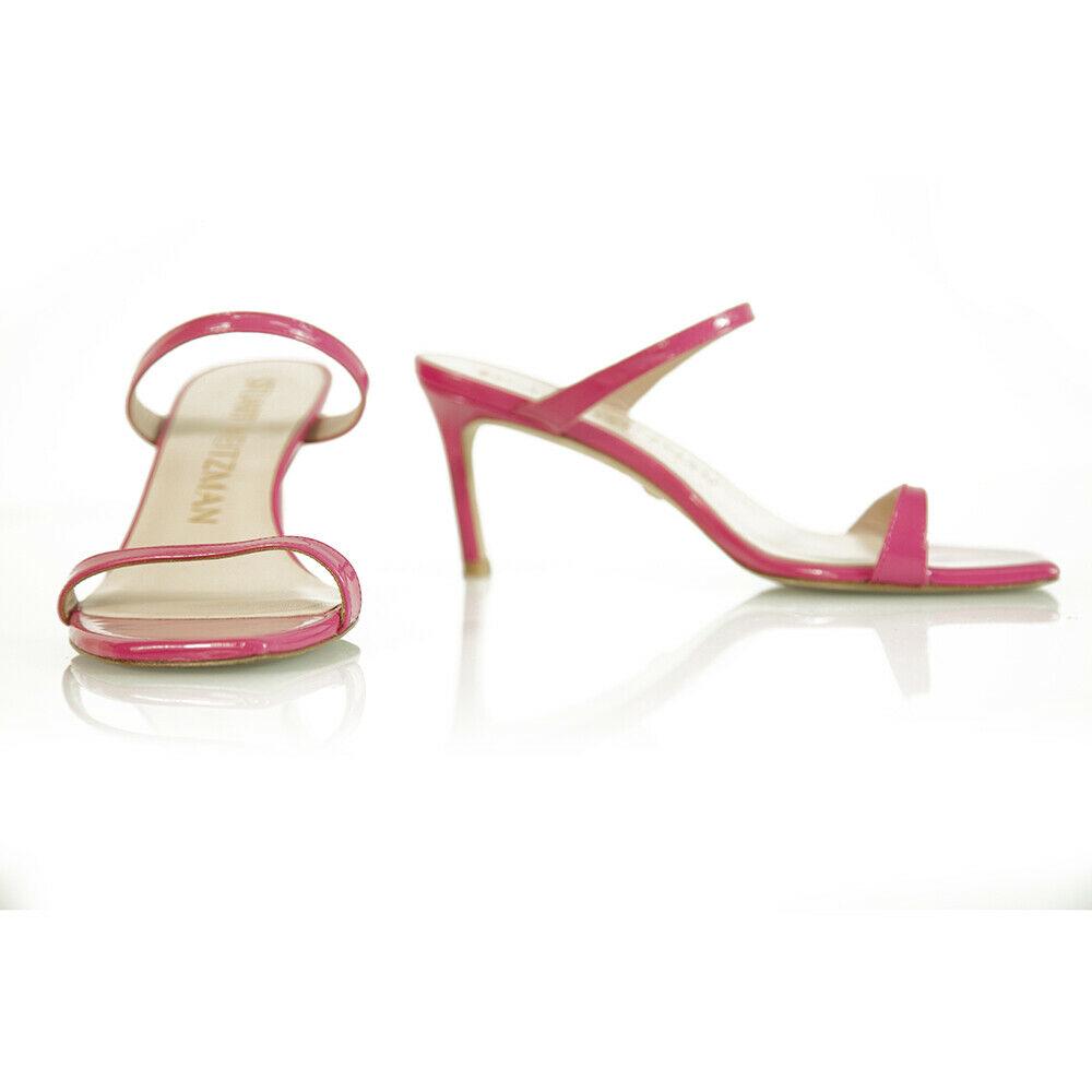 Stuart Weitzman Aleena Slide Pink Patent Leather Heel: Stuart Weitzman Aleena Slide Pink Patent Leather Heel Strappy Sandals 37 Shoes Effortlessly stylish slides sandals by Stuart Weitzman !! Inspired by the fashion of 90's these Allena sandals in pink pa