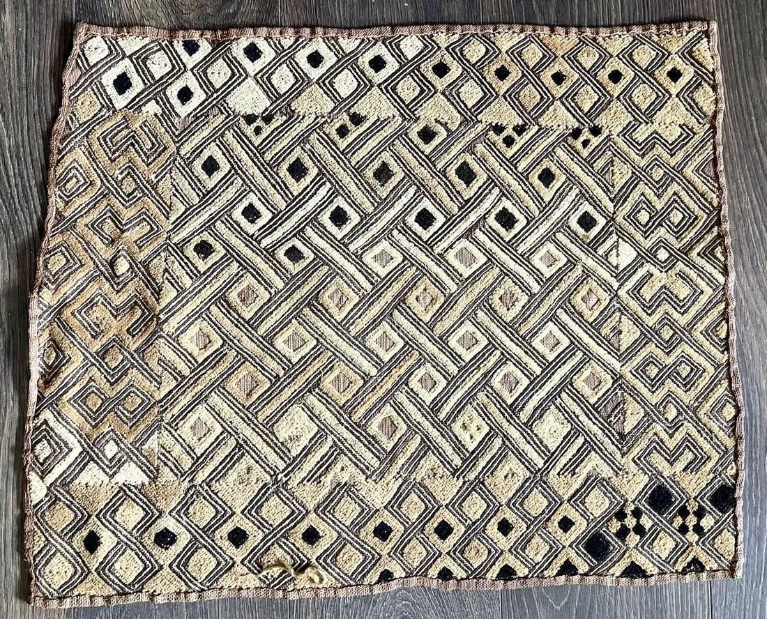 Kuba Cloth 234: Title: Kuba Cloth 234 Provenance/Additional Info: Kuba cloth from a published and renowned collection. The Sam Hilu Collection of Kuba Textiles was published by Schiffer Books in 2003 in Textile Art o