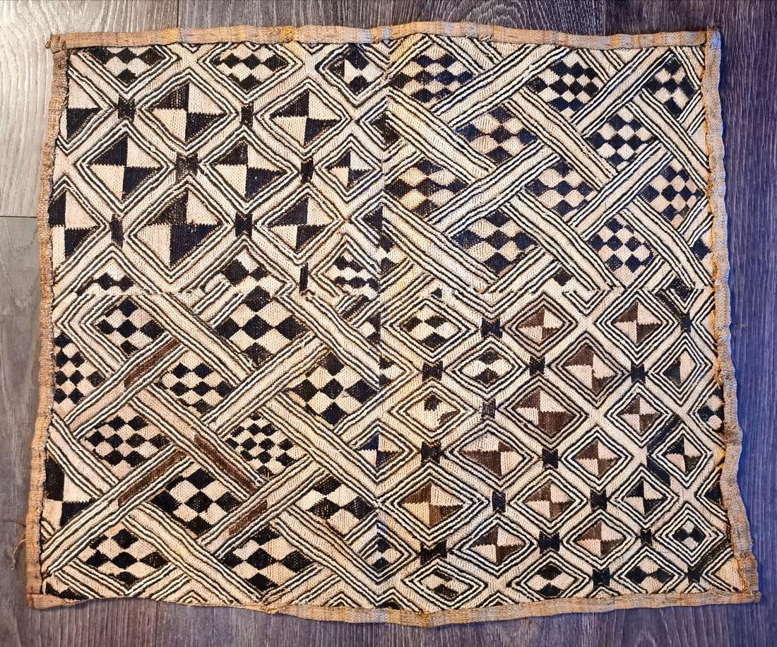 Kuba Cloth 222: Title: Kuba Cloth 222 Provenance/Additional Info: Kuba cloth from a published and renowned collection. The Sam Hilu Collection of Kuba Textiles was published by Schiffer Books in 2003 in Textile Art o