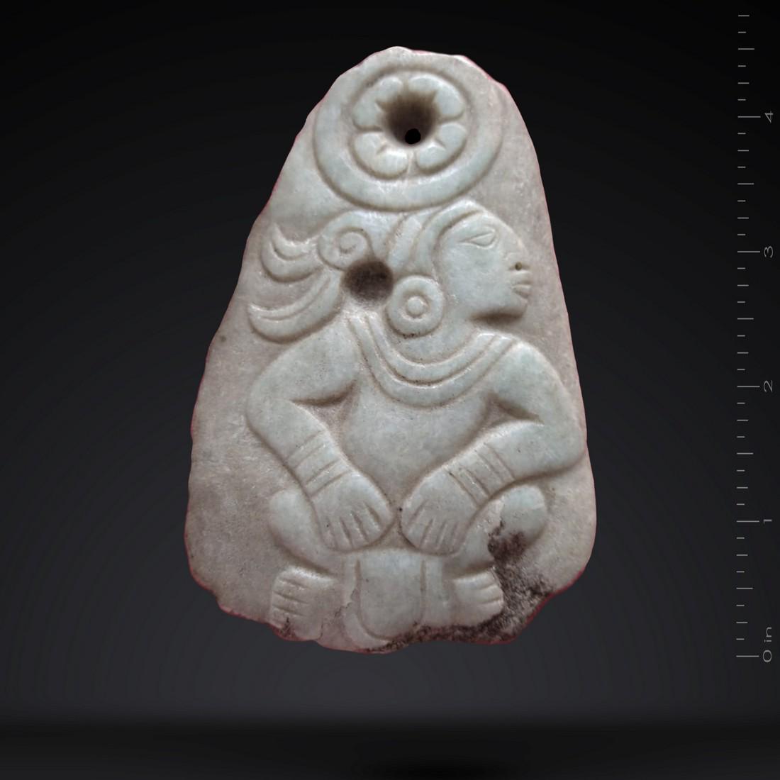 Pre-columbian Mayan Jade Plaque (1 of 1)