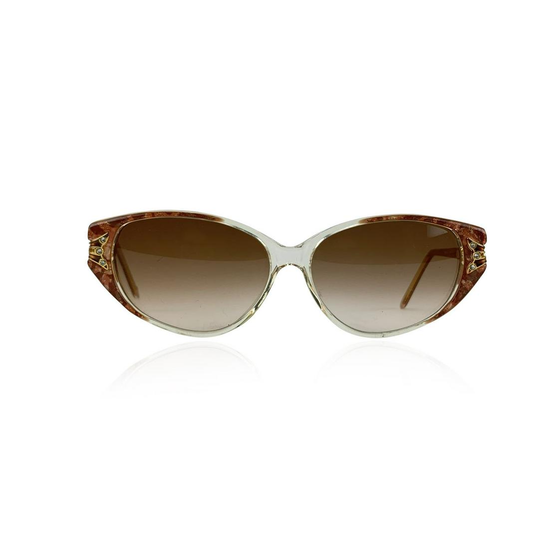Galileo Vintage Brown Cat Eye Sunglasses Vanity 11P (1 of 7)