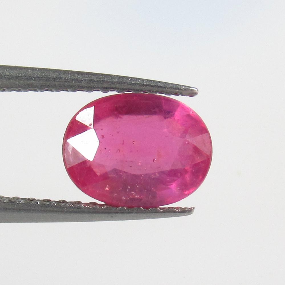 1.93 Ct Natural Mozambique Pinkish Ruby Oval Cut (1 of 2)