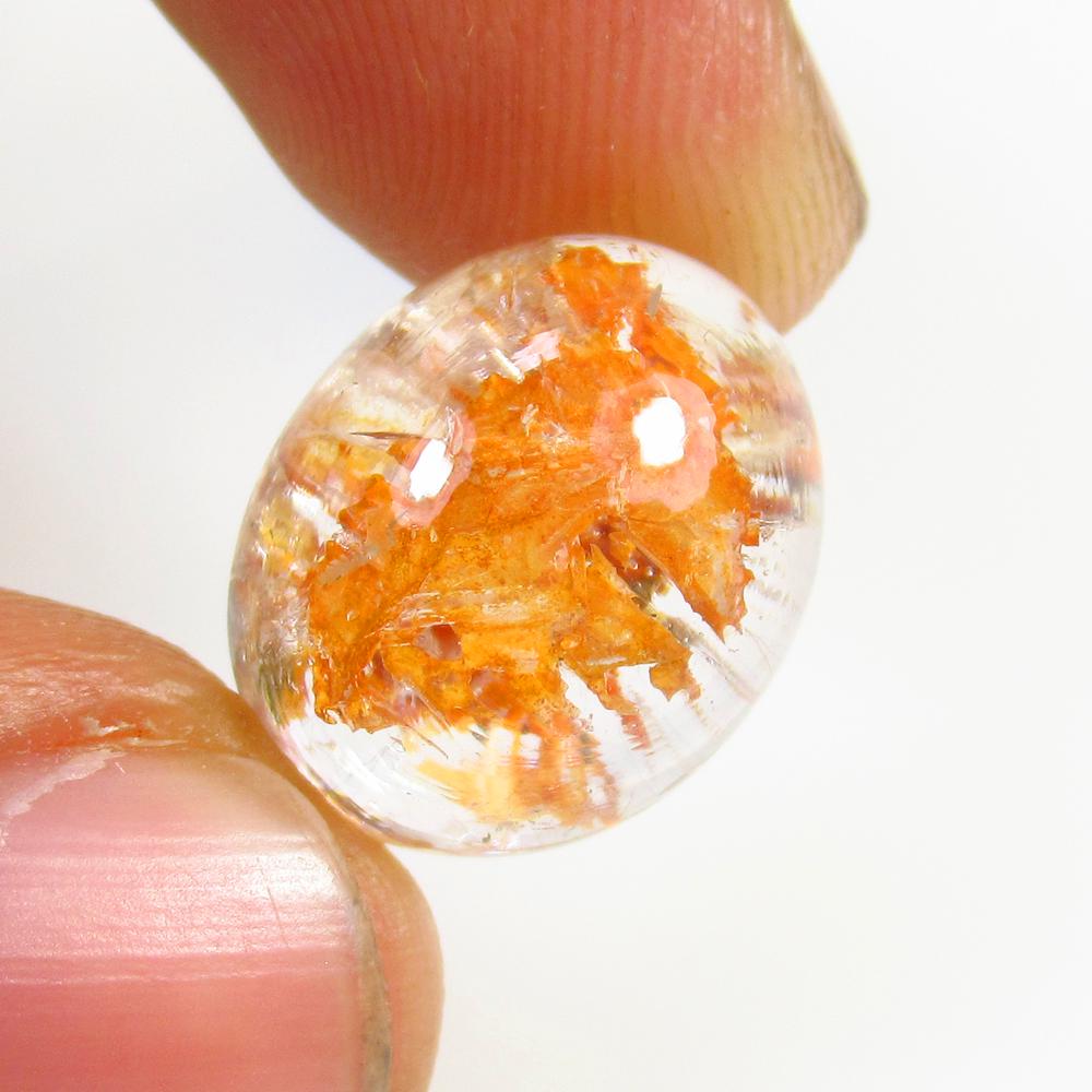 12.16 Ct Natural Rutile Quartz Oval Cab (1 of 2)