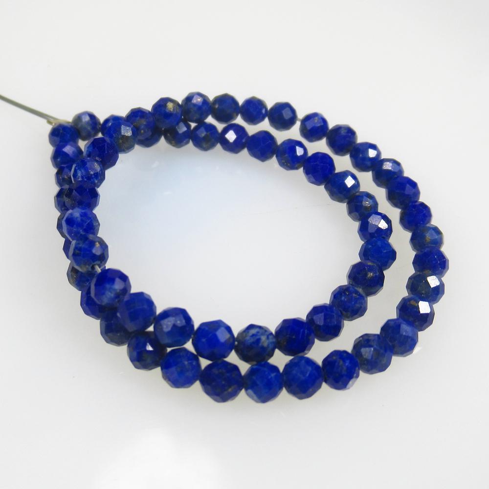16.26 Ct Natural 61 Lapis Round Cut Beads (1 of 2)