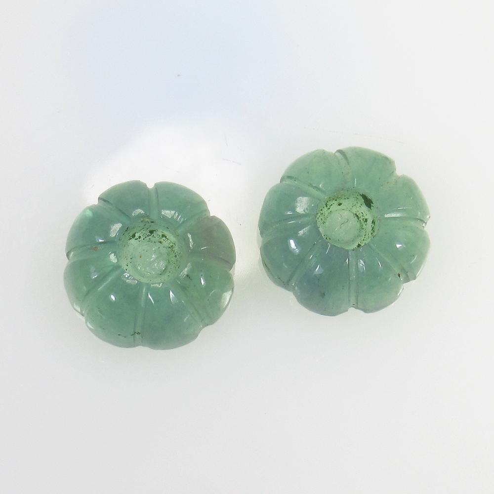 13.96 Ct Natural Flourite Carving Pair (1 of 2)