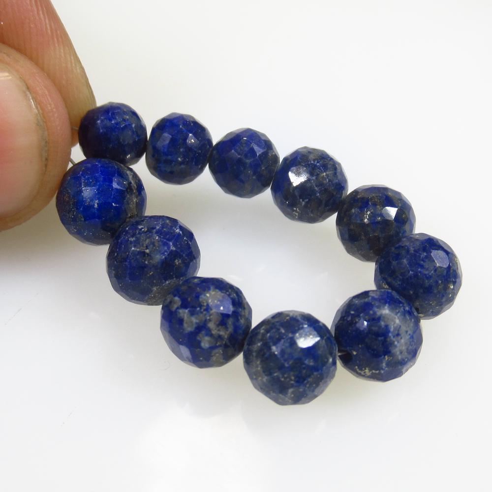 37.51 Ct Natural 11 Lapis Lazuli Drilled Round Ball: No Reserve! Title: 37.51 Ct Natural 11 Lapis Lazuli Drilled Round Ball Beads Stone Clarity: Opaque Gemstones: Natural Lapis Lazuli Beads Carat Weights: 37.51 Size/Dimensions: 6.80 to 8.30 mm / 11 PC's