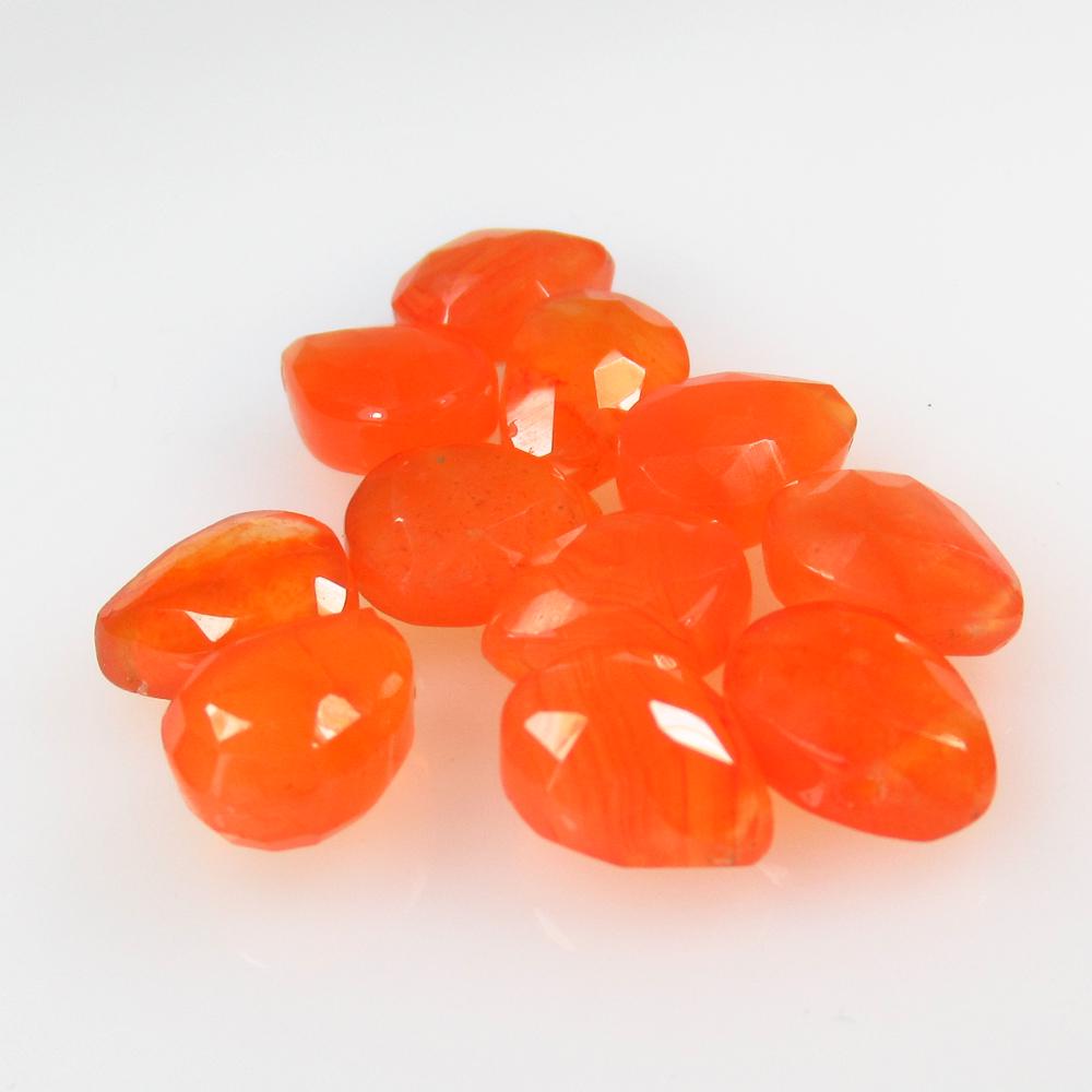28.58 Ct Natural 11 Orange Carnelian Pear Beads: No Reserve! Title: 28.58 Ct Natural 11 Orange Carnelian Pear Beads Stone Clarity: Semi-Transparent Gemstones: Natural Carnelian Beads Carat Weights: 28.58 Size/Dimensions: 10.0x7.5 to 11.0x8.4 mm / 11