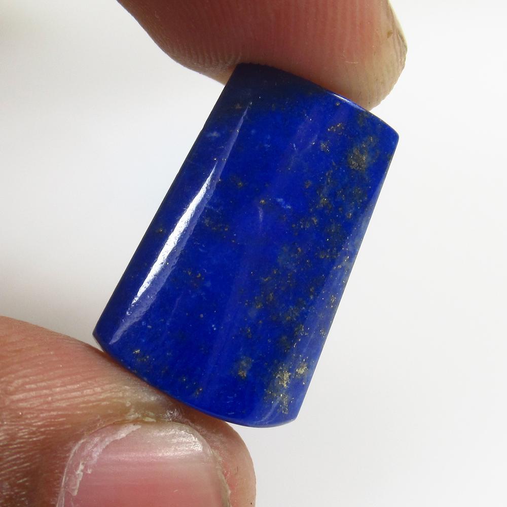 16.66 Ct Natural Drilled Blue Lapis Lazuli Fancy Cab: No Reserve! Title: 16.66 Ct Natural Drilled Blue Lapis Lazuli Fancy Cab Stone Clarity: Opaque Gemstones: Natural Lapis Lazuli Carat Weights: 16.66 Size/Dimensions: 20.30 x 12.40 x 5.70 mm Additional I