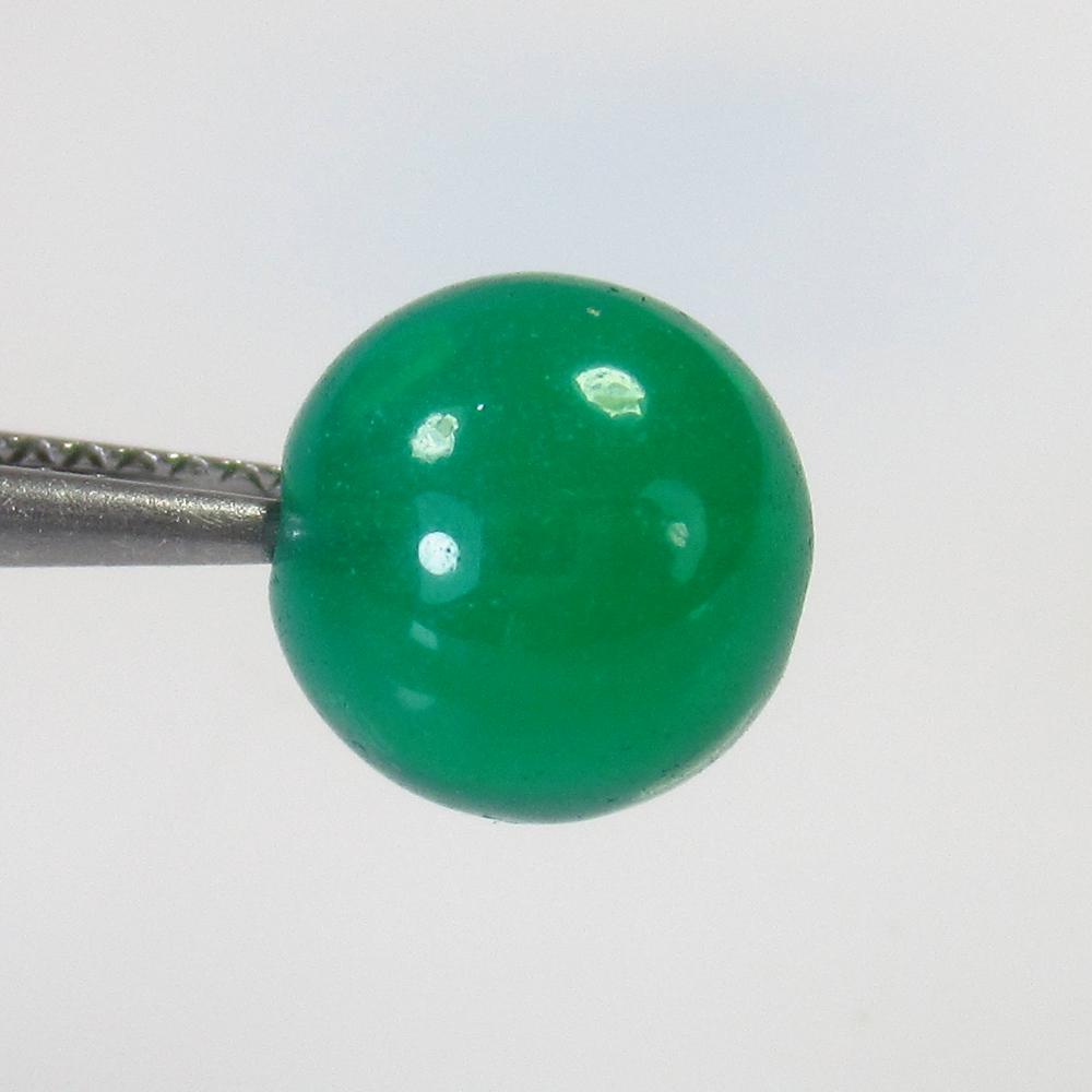 2.36 Ct Natural Drilled Green Fire Opal Ball Beads (1 of 2)